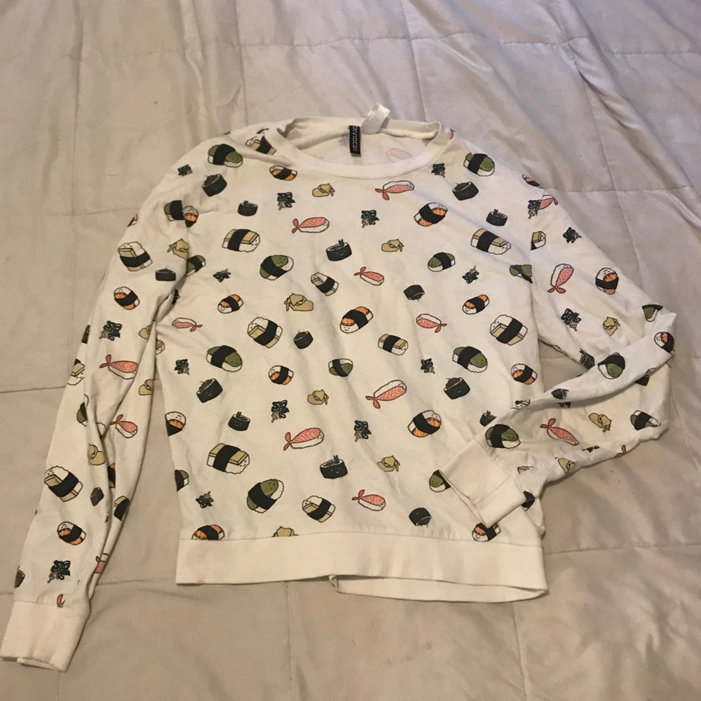 Divided H&M Sushi Print Sweatshirt